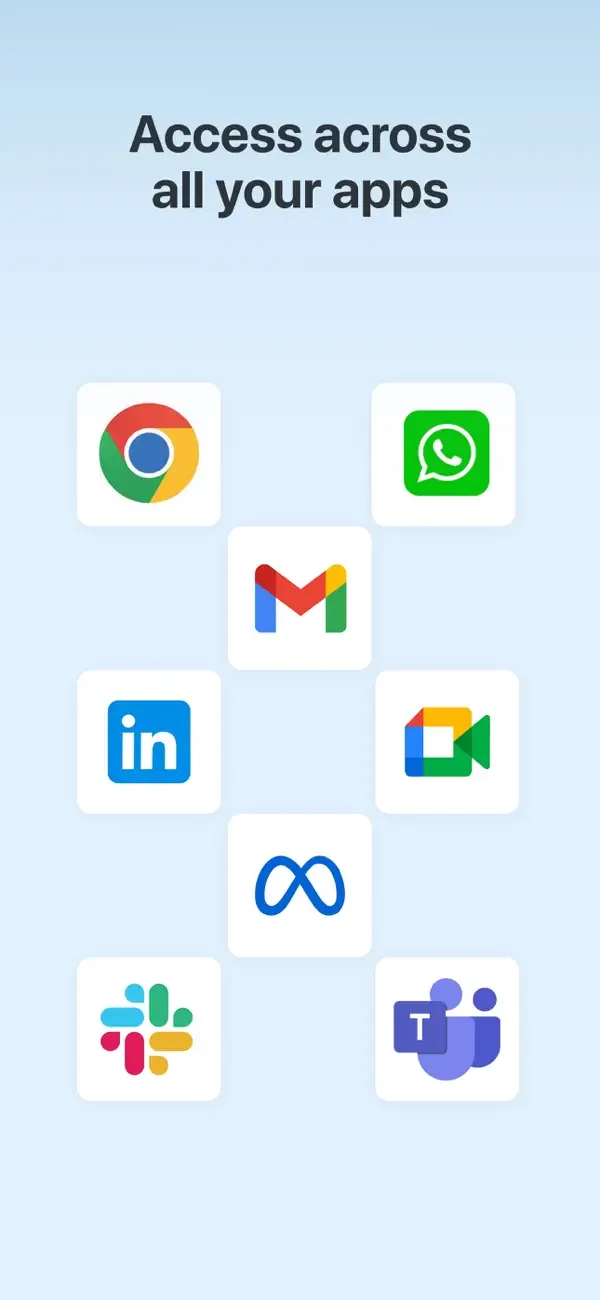 QuickPaste working across popular apps like Gmail, WhatsApp and Slack