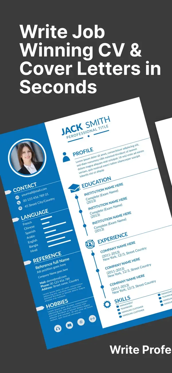 Resume and cover letter created with Cover Letter AI & Resume Maker