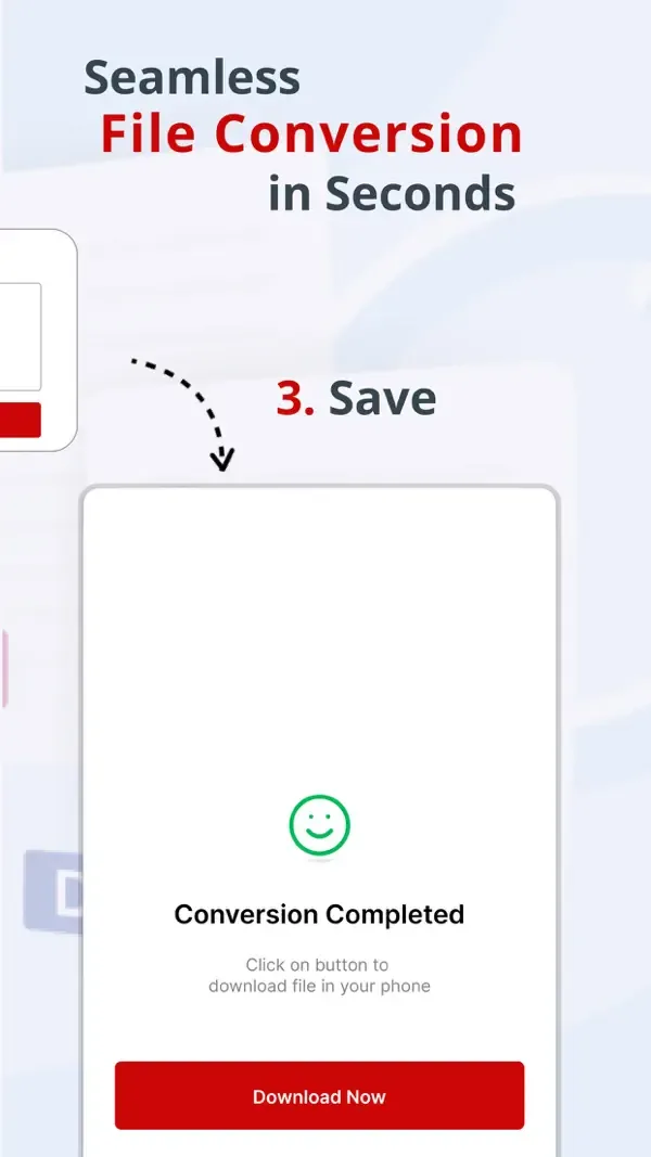 Conversion completed screen with a download button